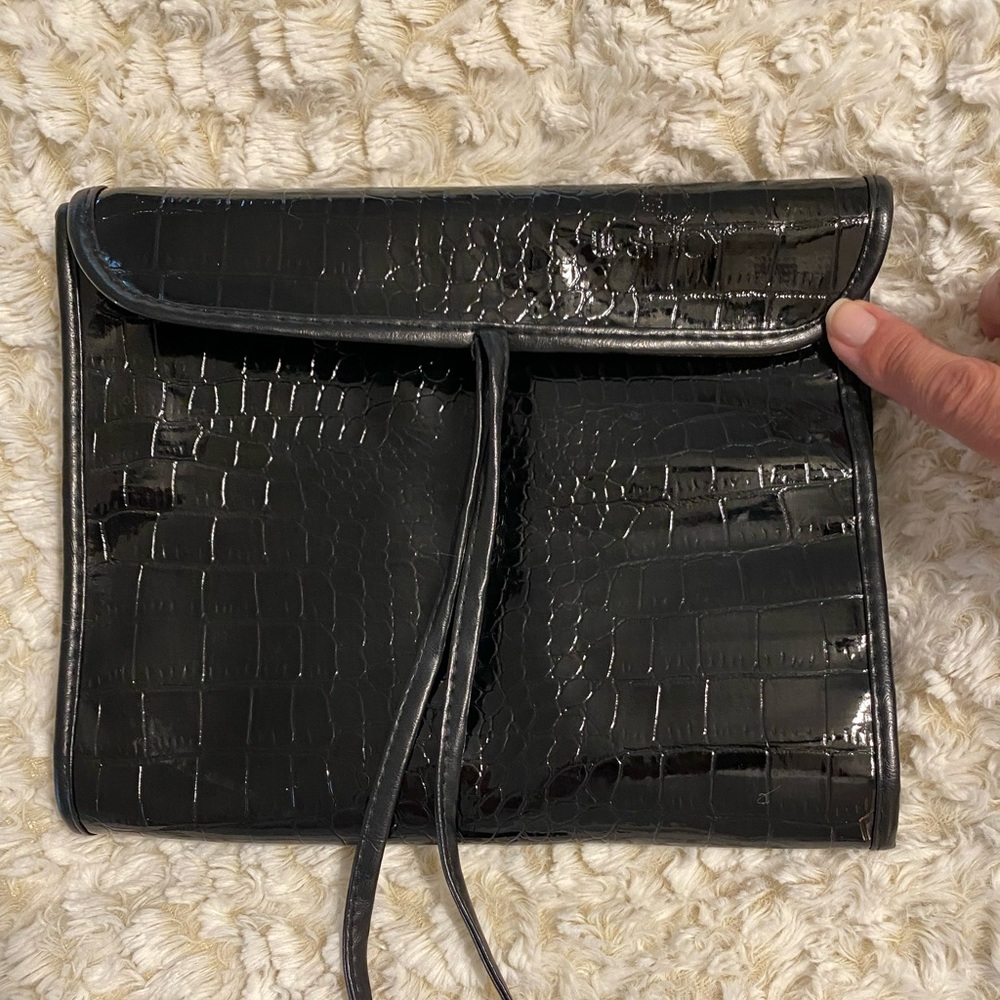 Black Makeup Brush Foldable Case